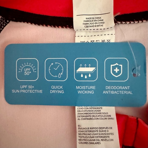 HALCURT Rash Guard Swim Top Medium Multi Color - Picture 7 of 15